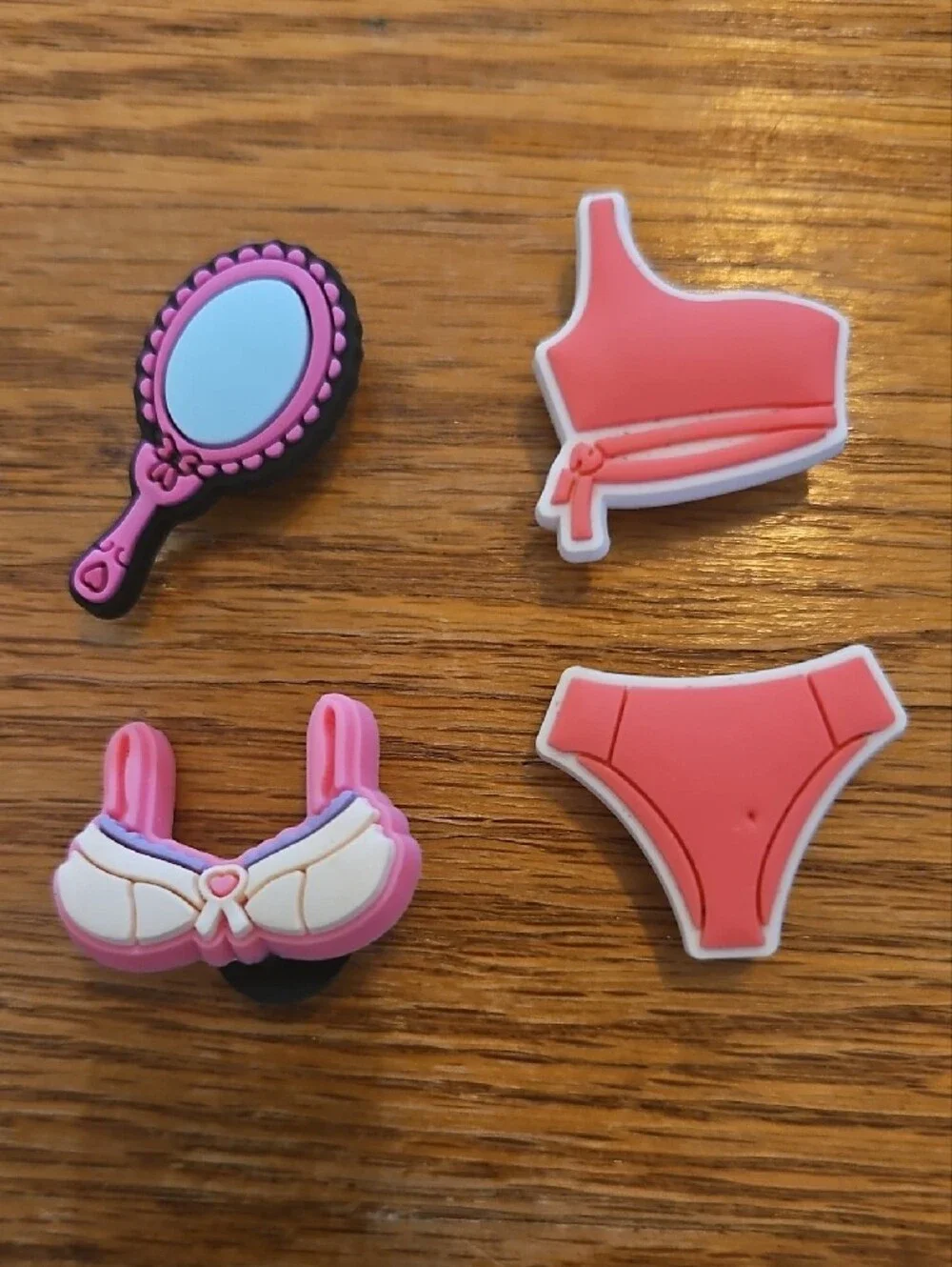 Girly/pink Shoe Charms